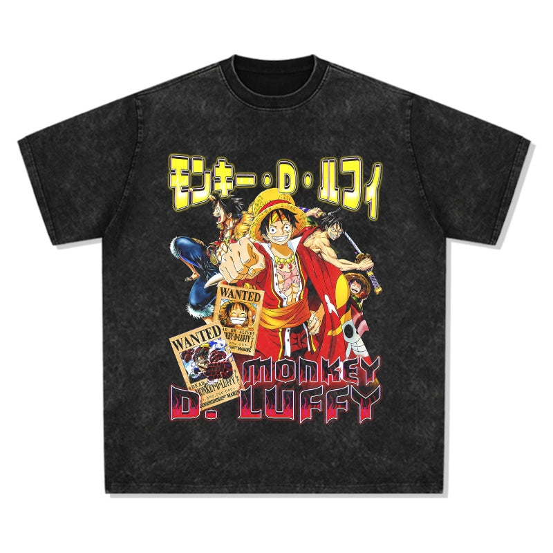 LUFFY WANTED V2 TEE