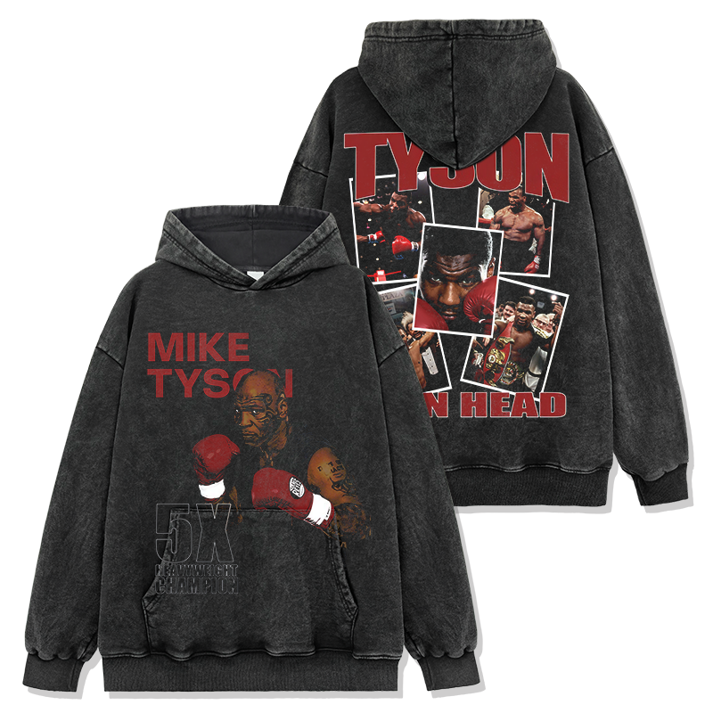 MIKE TYSON 5X VINTAGE HOODIE