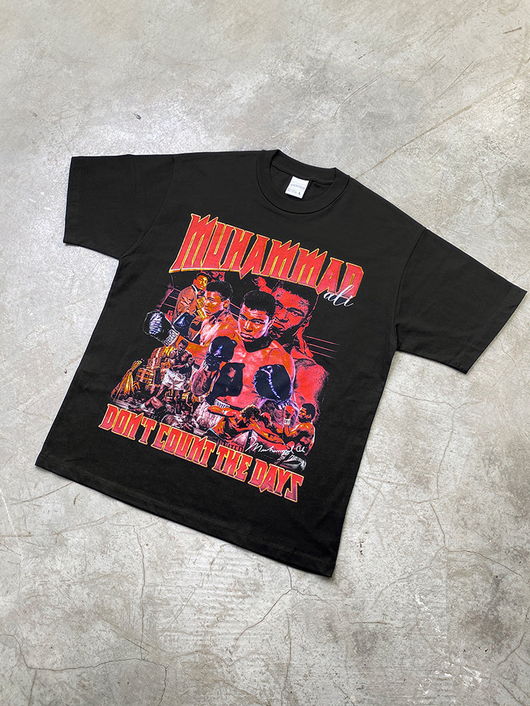 MUHAMMED ALI VINTAGE RED TEE